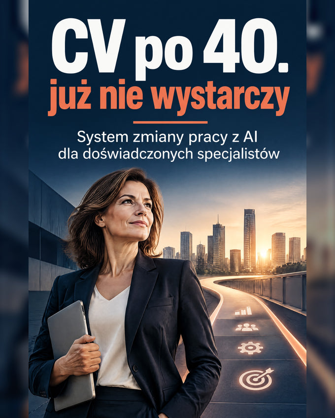 Okładka ebooka „CV po 40. już nie wystarczy”