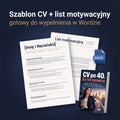 Szablon CV i list motywacyjny w Wordzie – CV po 40